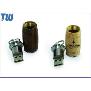 China 8GB Drive USB Memory Storage Device Cool Wine Barrel Wooden Material on sale