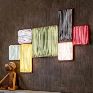 Nordic Style Bedside Wall Lamp Bedroom Background Wall Art Creative colour Wall