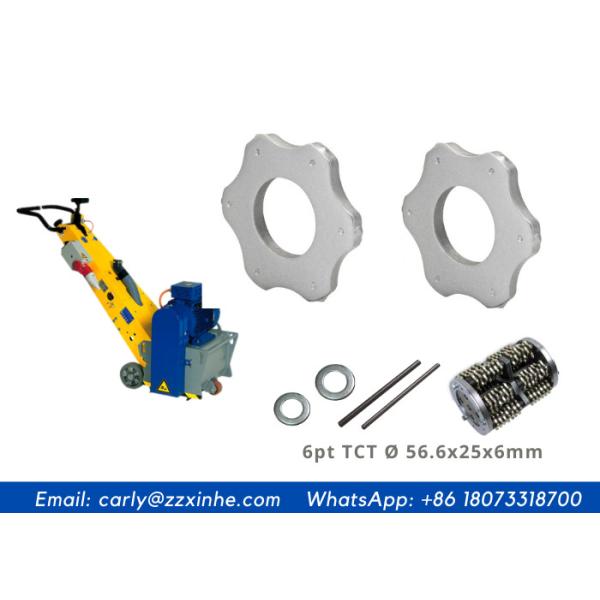 Quality 6pt Flail Tungsten Carbide Edge Milling Scarifier Cutter Fit Floor Milling Drums Starter wholesale