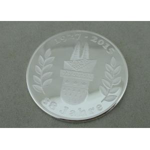 Copper Stamped Personalized Coin , 1 1/2 Inch Silver Plating And 3D Proof Coin