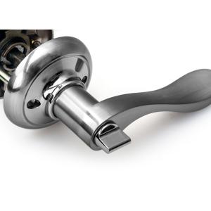 Zink Alloy Tubular Locks Privacy Door Handle Lock With Chrome Plated ANSI