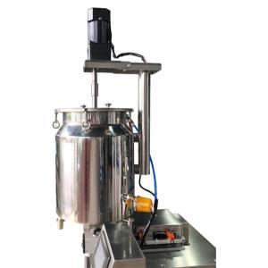 SUS304 Small Lip Gloss Filling Machine AC Motor With Double Nozzles