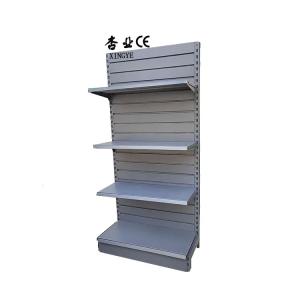Cheap Factory Custom Size Color Single-sided matte gray slot backboard supermarket shelves for sale