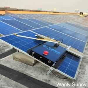 WLS-7 1.2 MW /Day Solar Panel Cleaning Robot with 150 Meter Long-Distance Remote