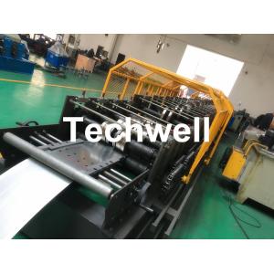 Carbon Steel Top Hat Channel Cold Roll Forming Machine With 1.5 Inch Chain