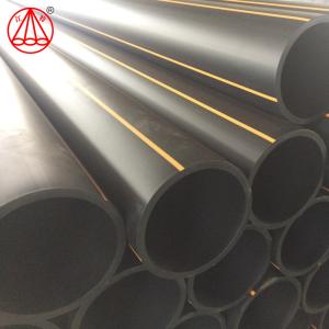China Black SDR 17.6 Pe100 Poly Pipe , Hdpe Gas Pipe Good Corrosion Resistance on sale
