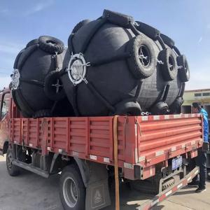 3.3*6.5M Pneumatic Rubber Fender ISO 17357-1:2014 Certified Safety Valve For STS