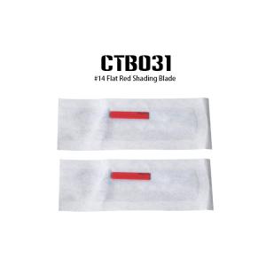 Red Color #14 Flat Red Shading Blade for Microblading Ombre Eyebrow Tattoo