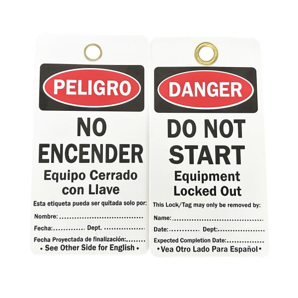 Quality Customized Durable Plastic Safety Tag Design Preventing Accidents wholesale