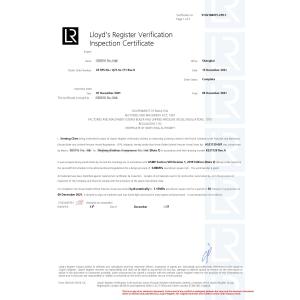 Quzhou Kingkong Machinery Co., Ltd. Certifications