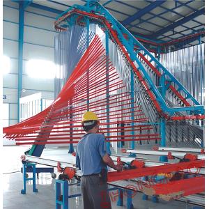 China High-Speed Aluminum Profile Vertical Powder Coating Line Boost Productivity on sale