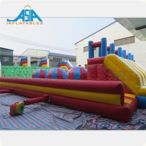 High Security Inflatable Challenge Obstacle Course With Logo CE ROHS