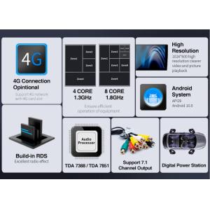 OEM Car Android System 9 Inch 1280x720 BT GPS Car Radio Android Auto Carplay