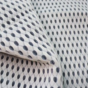 3mm 3d Spacer Fabric 50in To 60in Black Colored Yarn Breathable Mesh Material