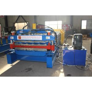 IBR Glazed Double Layer Roof sheet Roll Forming Machine 15m/Min For Ppgi Panel