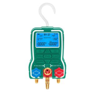 China Digital Electronic Double Pressure Gauge Manifold For Refrigerant on sale