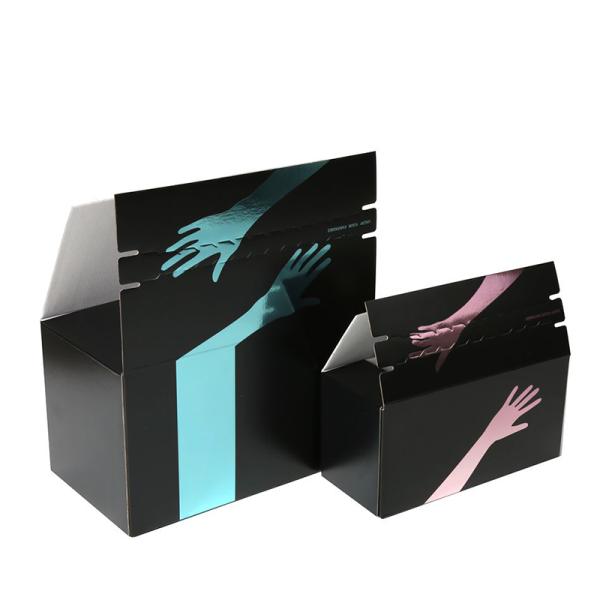 Printed Mailer Box with Tear double-sided tape Silver Cardboard Zipper Packaging Box For Electric Toothbrush