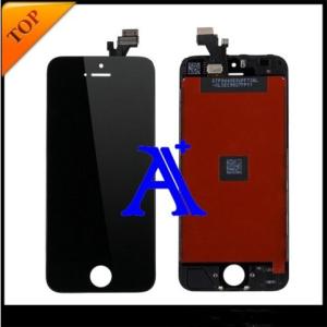 China LCD for iphone 5 lcd display touch full screen digitizer+home button+front camera flex cable on sale