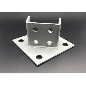 Hot Dip Galvanized Strut Fitting Slotted Post Base Brackets