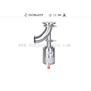 China DONJOY DN100 Sanitary pneumatic elbow tank bottom valve on sale