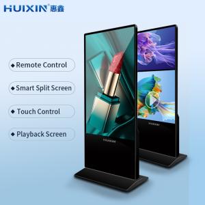 43 Inch Floor-stand Indoor LCD Advertising Screen 24/7 Auto-Loop Ad Player