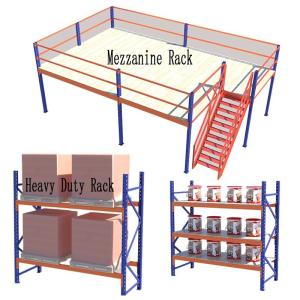 SGS Stackable Metal Racks Four Tires Long Span Shelving System