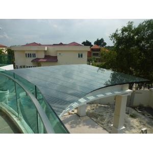 China PVB Laminated Safety Glass With Black Border , Laminated Door Glass on sale