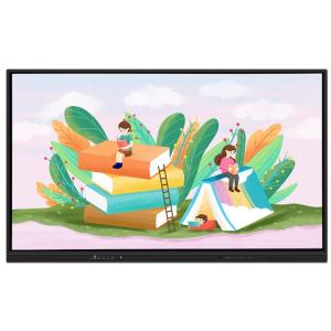 Interactive Flat Panel With Android WIN 10 System 20 Touch Points Wireless Share
