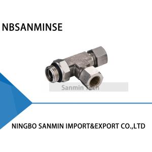 China KST Pneumatic Compression Fitting BSPT ( R ) Thread Pneumatic Tube Fittings on sale