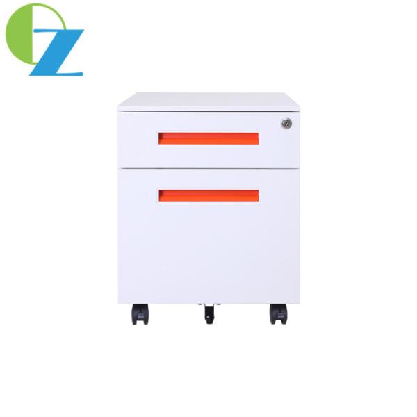 Quality Movable Under Desk Rolling Pedestal File Cabinet 2 Box Drawers Steel wholesale