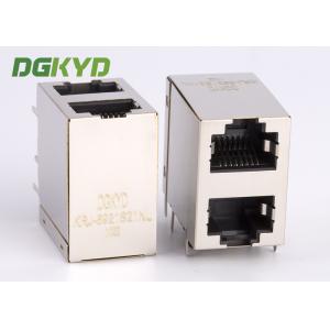 KRJ -5921S21NL Shielded Rj45 Connector 8 Pin Modular Jack 2x1 Offset Stack Jack