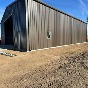 Cheap Durable Metal Building Workshop With Z Section Steel Purlin And Plastic Steel Window for sale