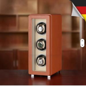 3 Slots Auto Watch Winder Automatic Watch Box Convenient With Flexible Pillows