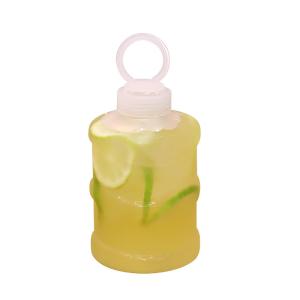 Modern Clear Milk Tea Bottles with Screw On Lid 0.5kg Capacity Handle Various
