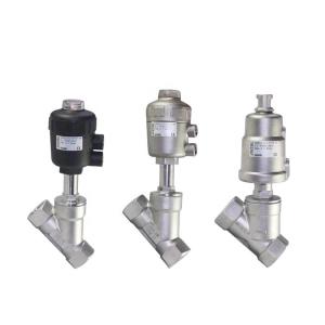Stainless Steel Pneumatic Angle Seat Valve with Customized Design and Hexagon