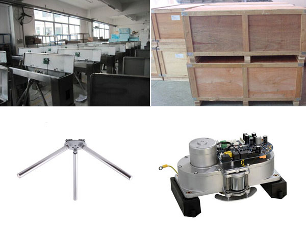 Safety Mechanical Tripod Turnstile Gate 50W DC12V For Bus Train Stations