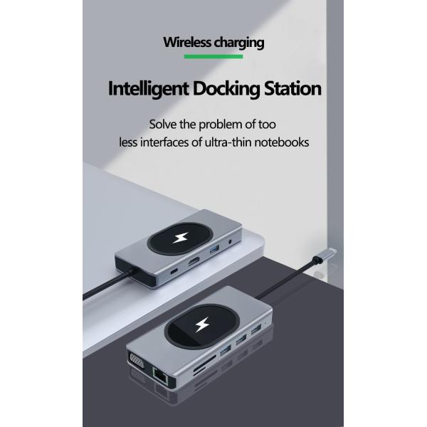 Multi-Port Data Transfer Adapter Hub 11 in one Up To 5Gbps Transfer Speed Supports Many Ports