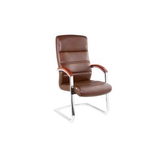 China 106cm Leather Office Chair Without Wheels on sale