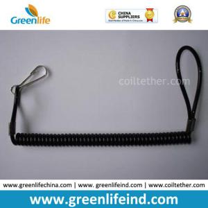 Metal Hook Spring Stretchy Coil Keychain Strap Rope