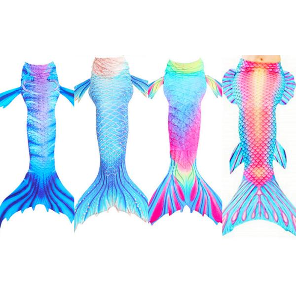 Birthday Gift Child's Swimmable Mermaid Tail Simple Mermaid Scales Printing