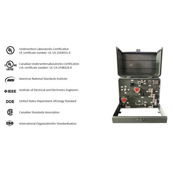 100Kva Single Phase Pad Mounted Distribution Transformer 13800V To 240V Meet DOE 2016 Standard Outdoor Distribution