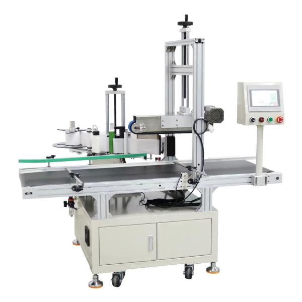 Quality accuracy Plastic Adhesive Two Side Manual Pasting Automatic Flat Labeling Machine wholesale