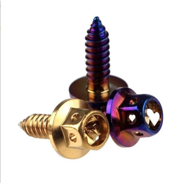 M4 M5 Titanium Screws 304 Stainless Steel Flange Head Self Tapping Screws