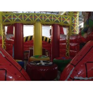 New Inflatable Construction Themed Obstacle Course PVC Outdoor Games