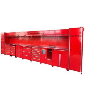 OEM Logo Garage Cabinets Storage with Stainless Steel Combined Cabinet and Tool