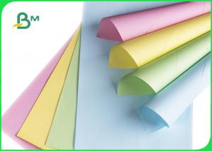 Cheap 3 Ply NCR Carbonless Paper Printing For Invoice Form 50gsm 55gsm Vivid Color for sale