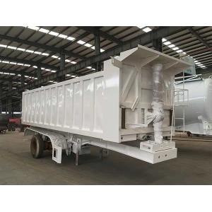 Low Flat Tipper Semi Trailer 1 Axles 60 Tons Semi Tipper Truck