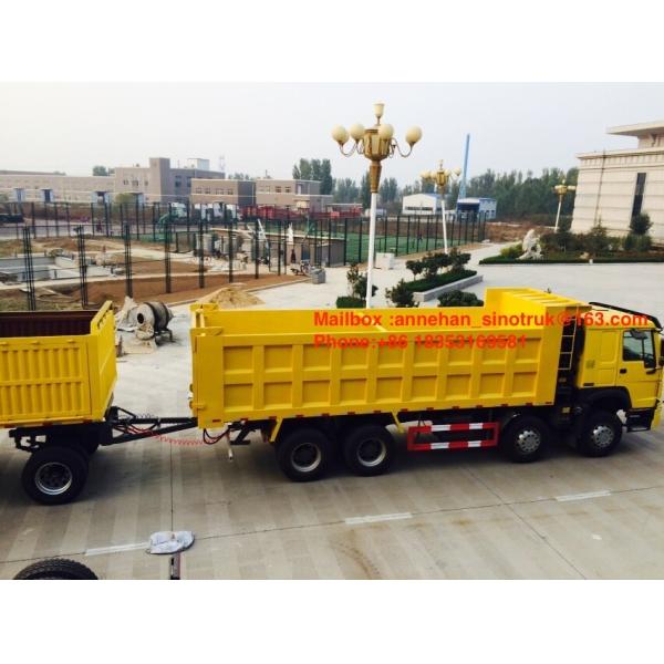 Quality 3axles 50-60T load capacity 12wheels dump trailer with 2Jost legs wholesale