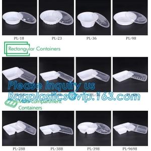 stackable airtight food tray 5 compartments,Professional design plastic sea food