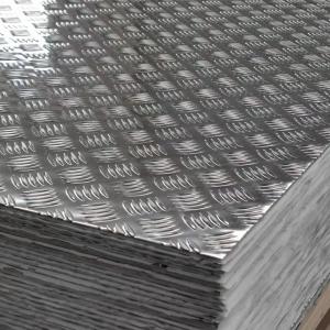 Five Bars Embossed Aluminum Sheet 3003 3103 Checkered Aluminium Sheet